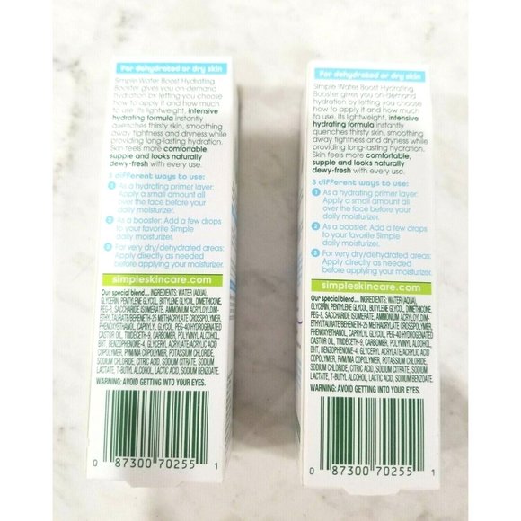 Simple Hydrating Booster For Sensitive Skin 0.85 fl oz each, 2 Pack - Picture 2 of 4